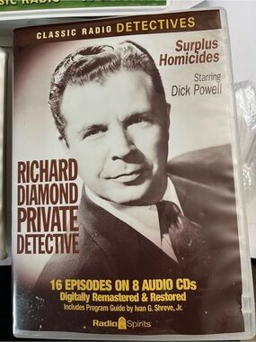 Richard Diamond  8 CD Radio Detective Episodes